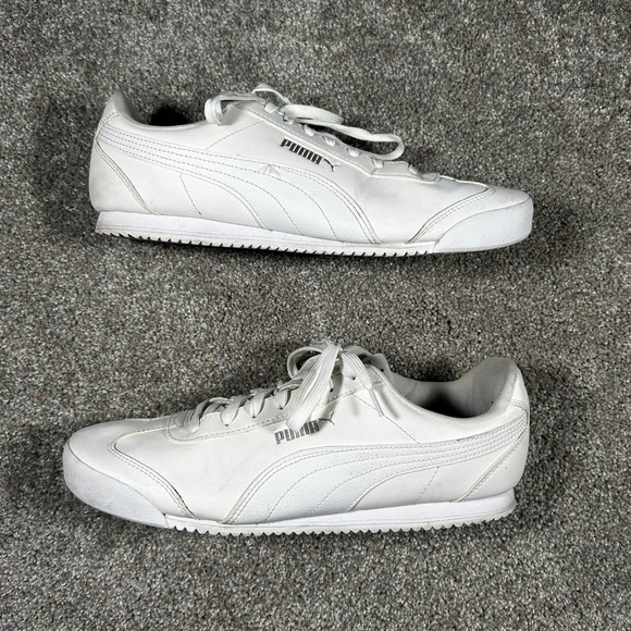Puma Other - Puma Turin II White Silver Mens Sneakers US 11 Low Top 372861-01